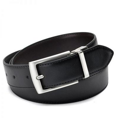 Revolvable Buckle Belts Formal Business Genuine Leather 3.5CM Belts For Men 