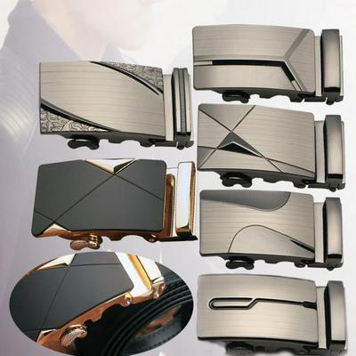 Business Luxury Men's Belt Buckle Automatic Buckle Genuine Leather Belt Buckle Waistband Buckles No Belt 