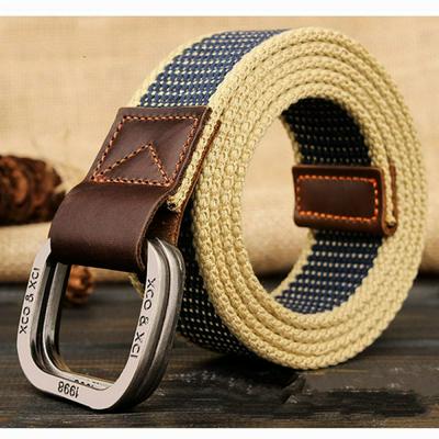 Striped Adult Casual Knitted Cintos Femininos Belt Man Canvas Lengthen Strap Male Personality For Men 