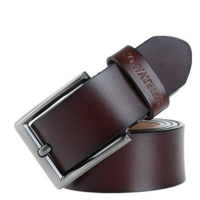 Men Belt Cow Genuine Leather Waist Strap Male Belts Classice Vintage Pin Buckle 