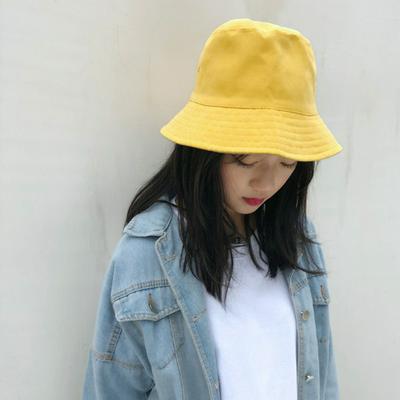  Unisex Cotton Reversible Fisherman Bucket Sun Hat 