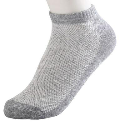 Solid Mesh Men's Socks Men Summer Breathable Thin Boat Socks 