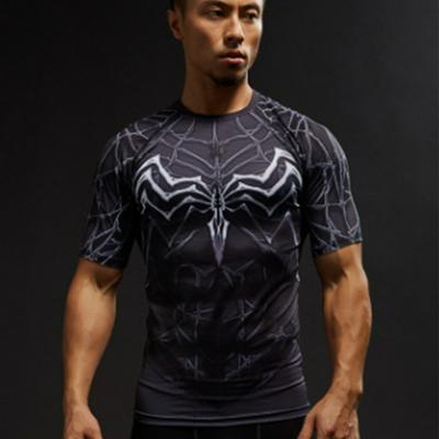 Men T-Shirt Short Sleeve 3D Male Crossfit Tee Superman T-shirt Men Fitness Shirt 
