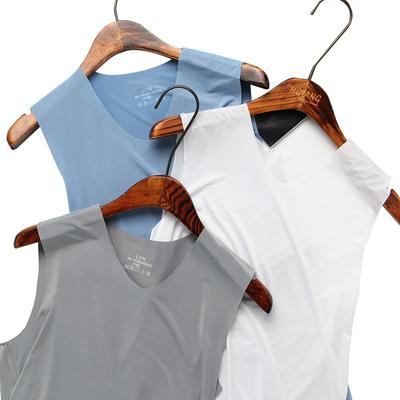 Men's Ice Silk Undershirt Slim-fit Thin V-neck Vest