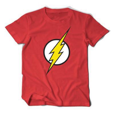 Men's Combed Cotton T-shirt with The Flash Print