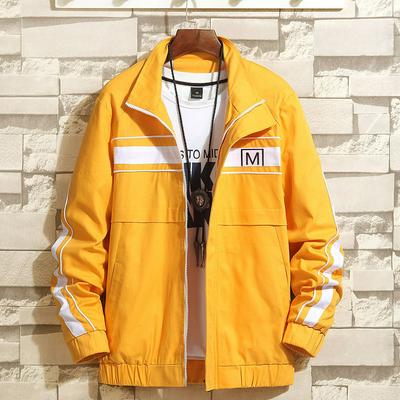 Men's Casual Sweatshirt Thin Sports Coat in Contrast Color