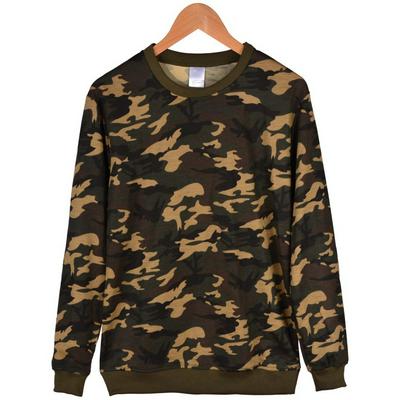 Men's Crewneck Sweatshirt Casual Cotton Sweater Warm Coat