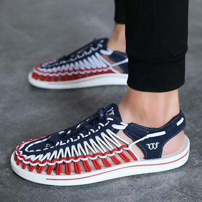 37-45 Yard Ethnic Style Fashion Hand-Woven Men's Breathable Non-Slip Lazy Sandals