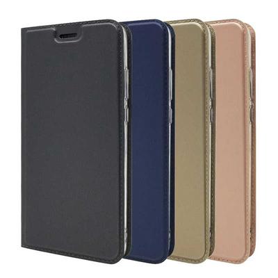 Voltage Magnetic Attraction Solid Color Side Flip Shockproof PU Leather + Transparent TPU with Card Slot and Stand Protective Case for Huawei P20