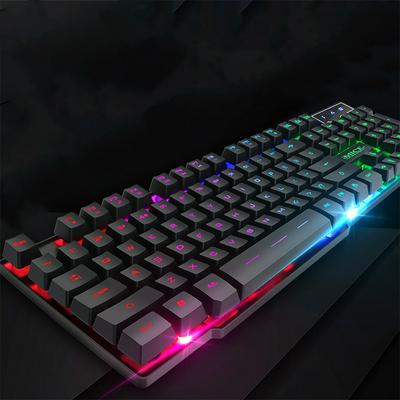  Gaming Toetsenbord 104 Keycaps Backlit Toetsenbord Gamer Bedrade USB toetsenbord Engels Russisch Toetsenborden voor Desktop