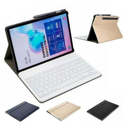 Keyboard Case for Samsung Galaxy Tab S6 10.5 2019 SM-T860/SM-T865 T860 PU Leather Stand Removable Keyboard Tablet Smart Cover