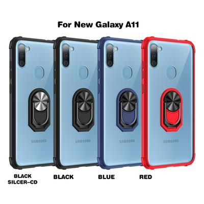 Sergeant 2 in 1 Detachable Anti-fall Shockproof Hard PC Bracket Acrylic Back Cover Case with Kickstand  for Samsung Galaxy A11