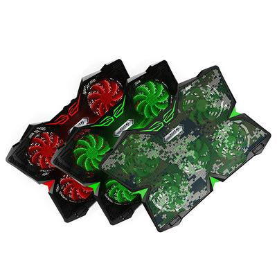 5 Fans USB Laptop Cooler Notebook Cooling Pad LED Fans USB 2.0 Multi-angle Adjustable Computer Holder Laptop Notebook Cooler Radiator
