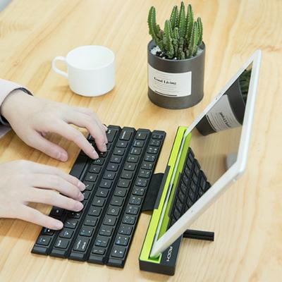 With Holder Wireless Bluetooth Keyboard 252*46.8*28.8mm Universal Roll Up Fast Response Stand Keyboart 