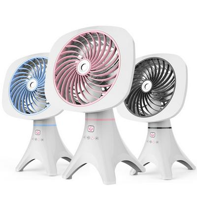 Mini USB Rechargeable Misting Fan with Humidifier and Base  