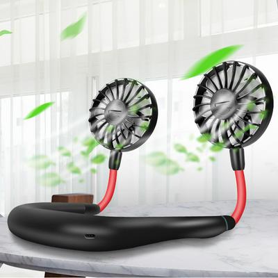 USB Rechargeable Portable Mini Neck Hanging Fan for Outdoor Sports & Travels