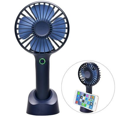 Mini Portable USB Rechargeable Fan with Phone Holder for Office Dormitory