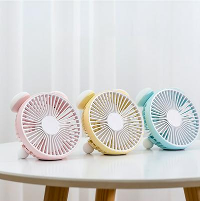 USB Rechargeable Mini Desktop Fan with Night Light