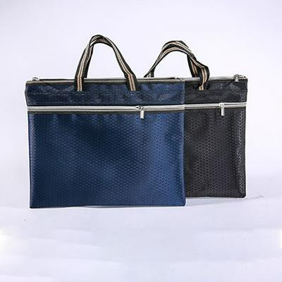 36.5*30.5cm Geometric Pattern Double Waterproof Durable File Holder Zipper Document Bag with Handles