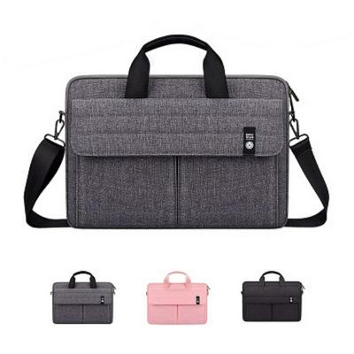 Shock-resistant and Drop-proof Large-capacity Handheld Laptop Bag Business Briefcase with Shoulder Strap for Laptop 13.3/14.1/15.4/15.6 inch 