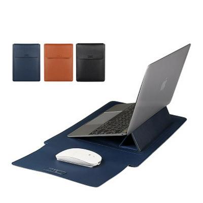 14.1 inch/13.3 inch/15.4 inch Protective Holster Laptop Liner Bag with Magnetic Buckle and Stand PU Leather Case for Apple Macbook & Huawei Pro