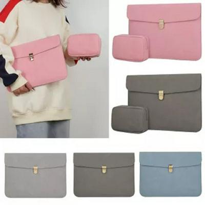 Frosted Lock Buckle Wear-Resistant Shockproof Hand Holding Shockproof Laptop Liner Bag for Laptop 12 / 13 / 14 Inch
