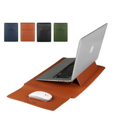 Solid Color 3 in 1 Simple Stylish Business Hand Holding Shockproof Laptop Liner Bag Cooling Bracket Sensitive Mouse Pad for Laptop