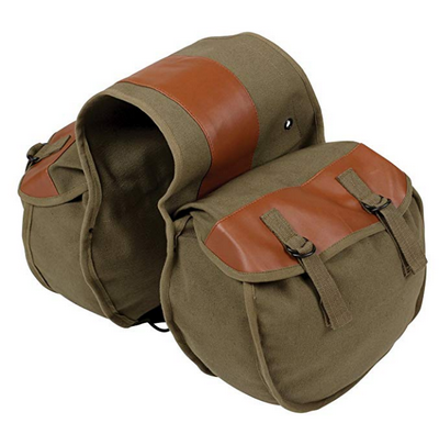 Canvas Universal Motorcycle Bike Rear Tail Bags Equine Back Pack Motorcycle Saddle Bags for Harley Sportster For Hon. da / su. zuki