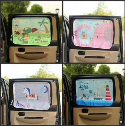 70*50cm Car Cartoon Curtain Cover Sun Blocking Auto Curtain Side Blocking Tensile Sunshade Curtain for Children Car-styling Sun-shade Curtain