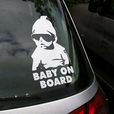 BABY ON BOARD Baby on Board Car Safty Sticker Decal Waterproof Night Reflective Wall Warning Stickers Car Covers