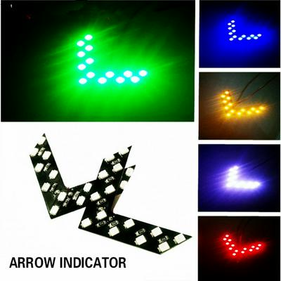 2pcs 14SMD LED Arrow TURN SIGNAL LAMP Car-styling Turning Signal Indicator Light For Bmw e46 e39 e60 e90 Ford focus 2 3 h7 led Volkswagen Passat b5 b6 golf 4 vw