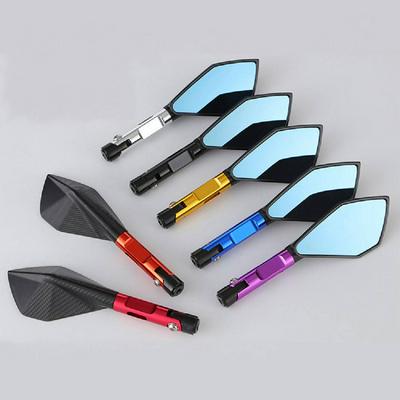 Motorcycle Modified Accessories Universal Aluminum Alloy Rhombus Pentagonal Reflective Rear Mirror