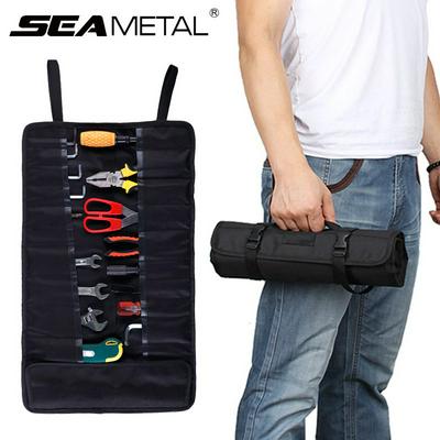 Roll Type Thick Wear-Resistant Auto Repair Folding Portable Traveling Hanging Tool Box Car Storage Organizer Bags Car Accessories Trunk Auto Stowing Tidying Car-Styling