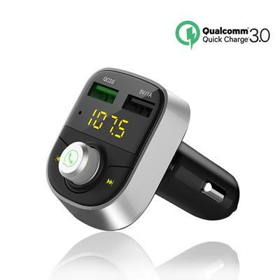 HY82S FM Transmitter Bluetooth Car Charger Modulator Wireless Handsfree Audio MP3 Player QC3.0 Quick Charge  