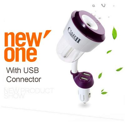 Nanum II CZ-002 12V with 2pc Car Charger USB Air Purifier Aroma Oil Diffuser Aromatherapy Mist Maker Car Steam Humidifier 