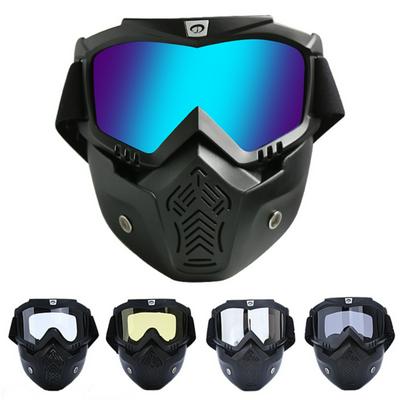 Modular Mask Helmets Detachable Glasses Mouth Filter Open Face Motorcycle Half Helmet 
