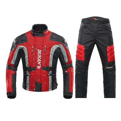 Autumn Winter Cold-proof Motorcycle Jacket + Protector Motorcycle Pants Suit Protective Clothing