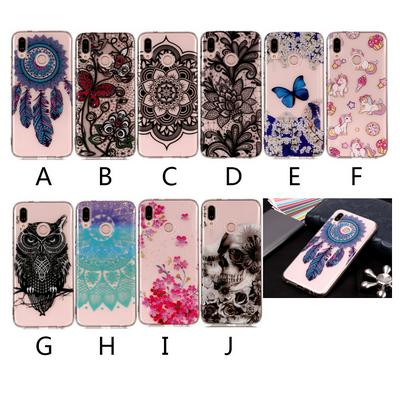 Colored Painting High Transparent Soft TPU Back Cover Case for Huawei P20 Lite / Nova 3e