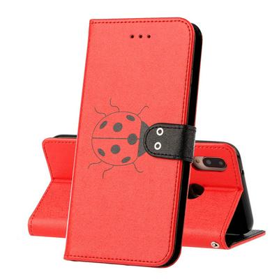 Wallet Phone Case for HUAWEI P20 Lite / Nova 3e, Silk Pattern PU Leather Phone Cover With Card Slots