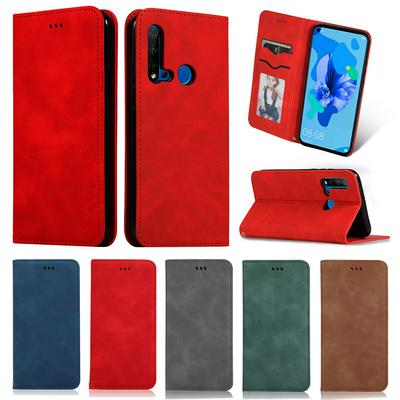 Wallet Phone Case for Huawei Nova 5i, Business Leather Phone Cover With Card Slots