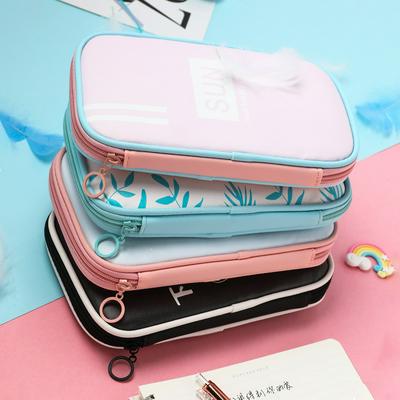 School Pencil Case Refreshing Stationery Pouch with Zipper Closure