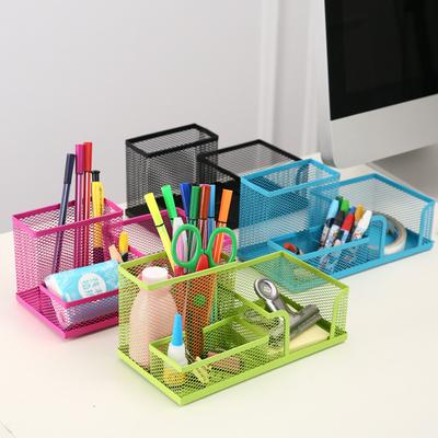 Mesh Desk Organizer and Pen Holder Multifunctional Office Stationery Storage Stand