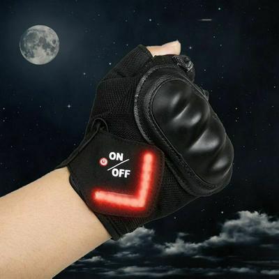 Turn Signal Cycling Gloves LED Warning Light Riding Gloves