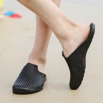 39-46 Yard Summer Hollow Out Breathable Beach Flops Casual Non-Slip Flats Slippers for Men 