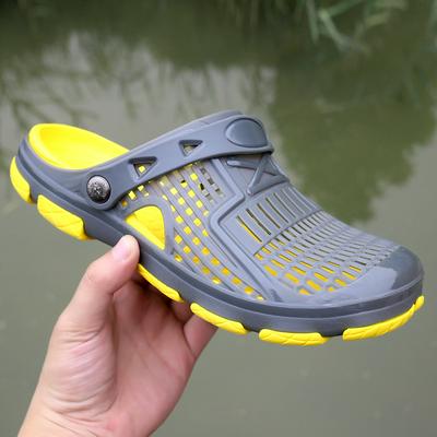 His and Hers Beach Sandals Wear Resistant Breathable Slippers - Black, Grey