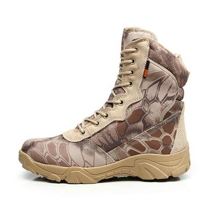 Men's Military Tactical Boots Waterproof PU Leather Army Desert Safty Working Boots Combat Ankle Protector Shoes