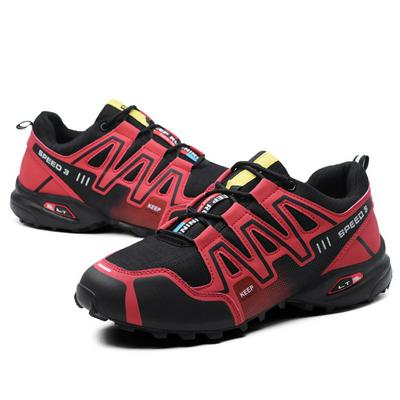 Durable Men Climbing Hiking Shoes Non-slip Outdoor Camping Breathable Sport Shoes Walking Shoes High-top Sneakers