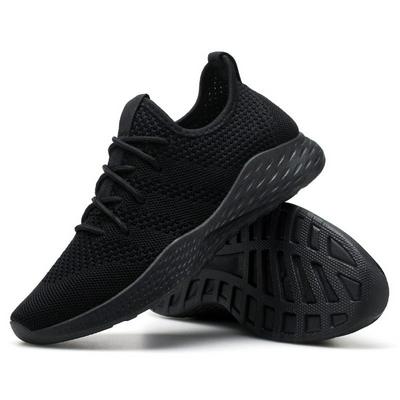 Men Casual Sneakers Flats Mesh Slip On Loafers Fly Knitting Breathable  