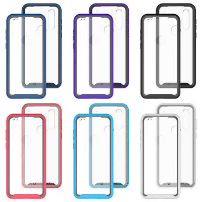 For Motorola Moto G8 Starry Sky Solid Color Anti-slip Shock-proof Drop-proof Acrylic+TPU+PC Back Cover Case