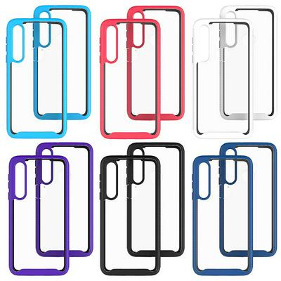 For Motorola Moto G8 Play/Motorola One Macro Starry Sky Solid Color Anti-slip Shock-proof Drop-proof Acrylic+TPU+PC Back Cover Case